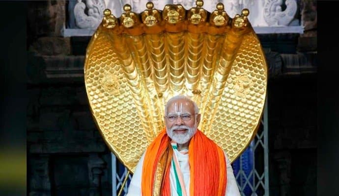 Narendra Modi: "১৪০ কোটি ভারতবাসীর জন্য প্রার্থনা করলাম", ভেঙ্কটেশ্বর মন্দির পরিদর্শনে বার্তা মোদির