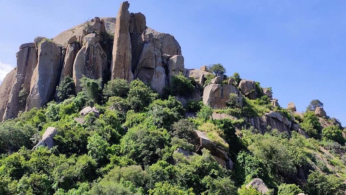 Russian woman Nina Kutina with expired business visa gound living in Karnataka Ramtirtha  hill cave with two daughters