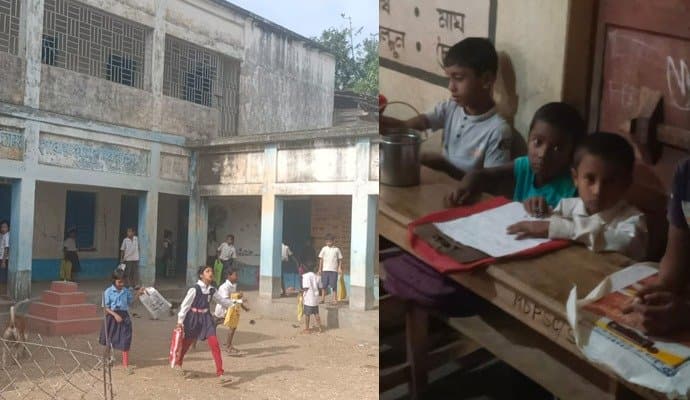 Murshidabad: শিক্ষাবর্ষ শেষের পথে, ইউনিফর্ম না পেয়ে সুতির স্কুলে বাড়ির পোশাকেই পড়তে আসছে পড়ুয়ারা