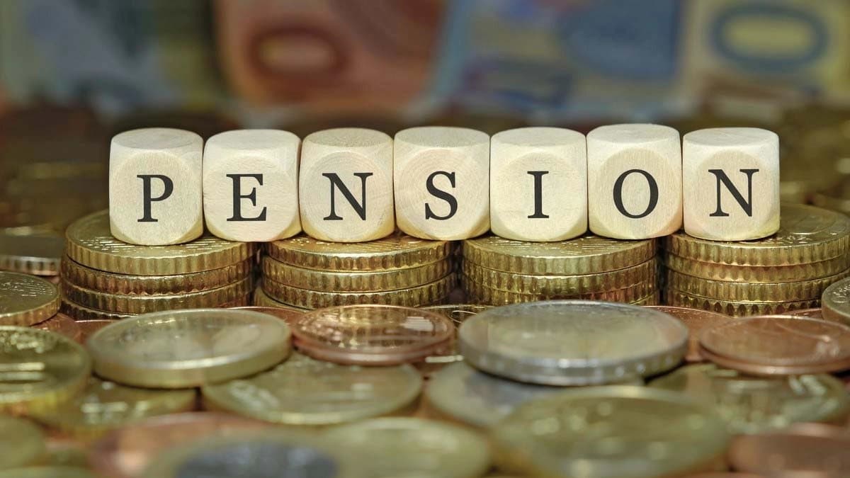 When did pensions begin worldwide and how much money did Indians get in pension at that time 