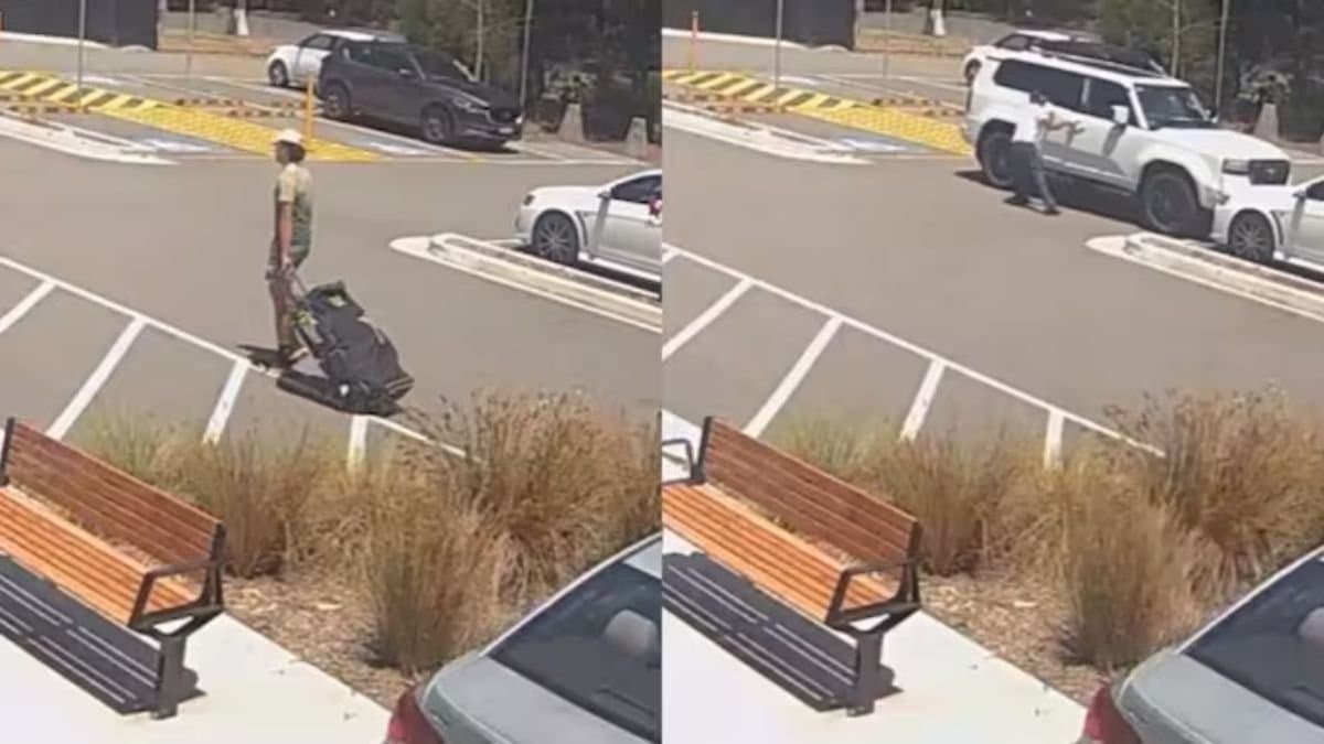 A fan crashed his car while trying to click a selfie with rising young Australian cricketer Sam Konstas spt 