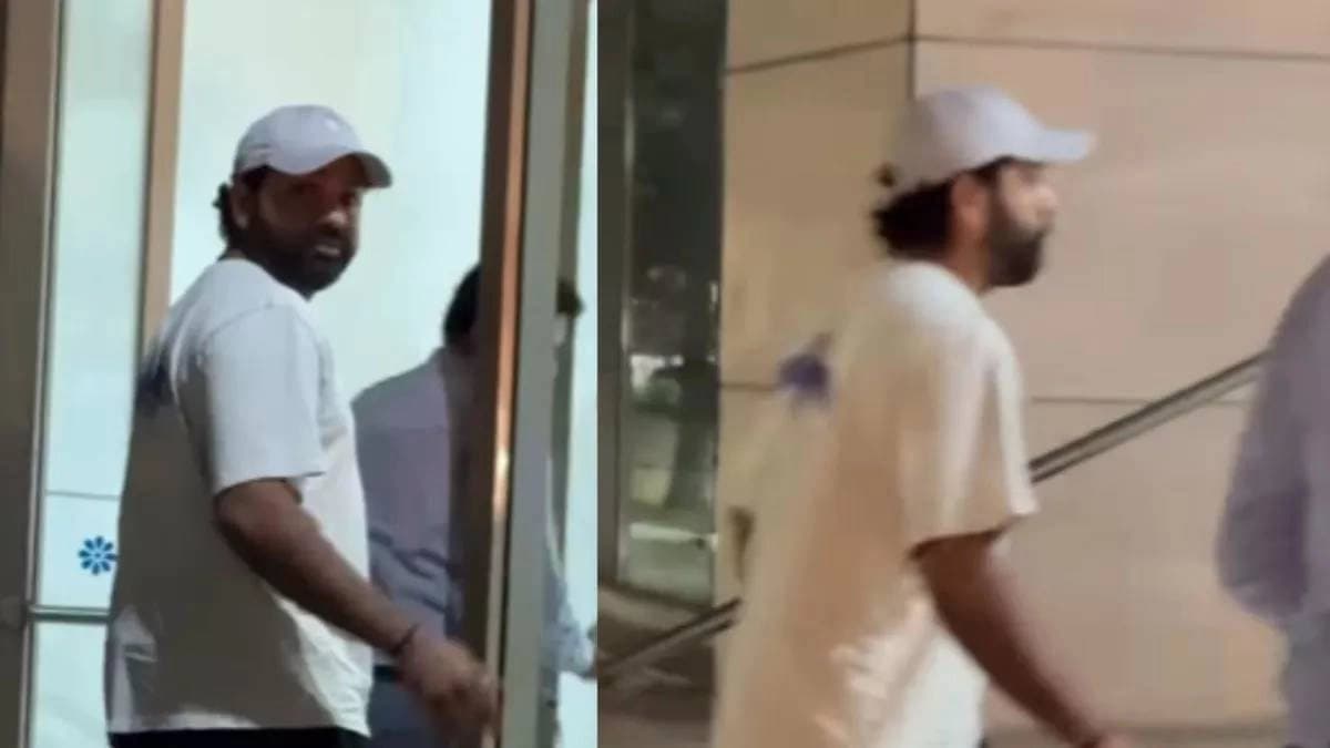 Rohit sharma spotted in hospital 