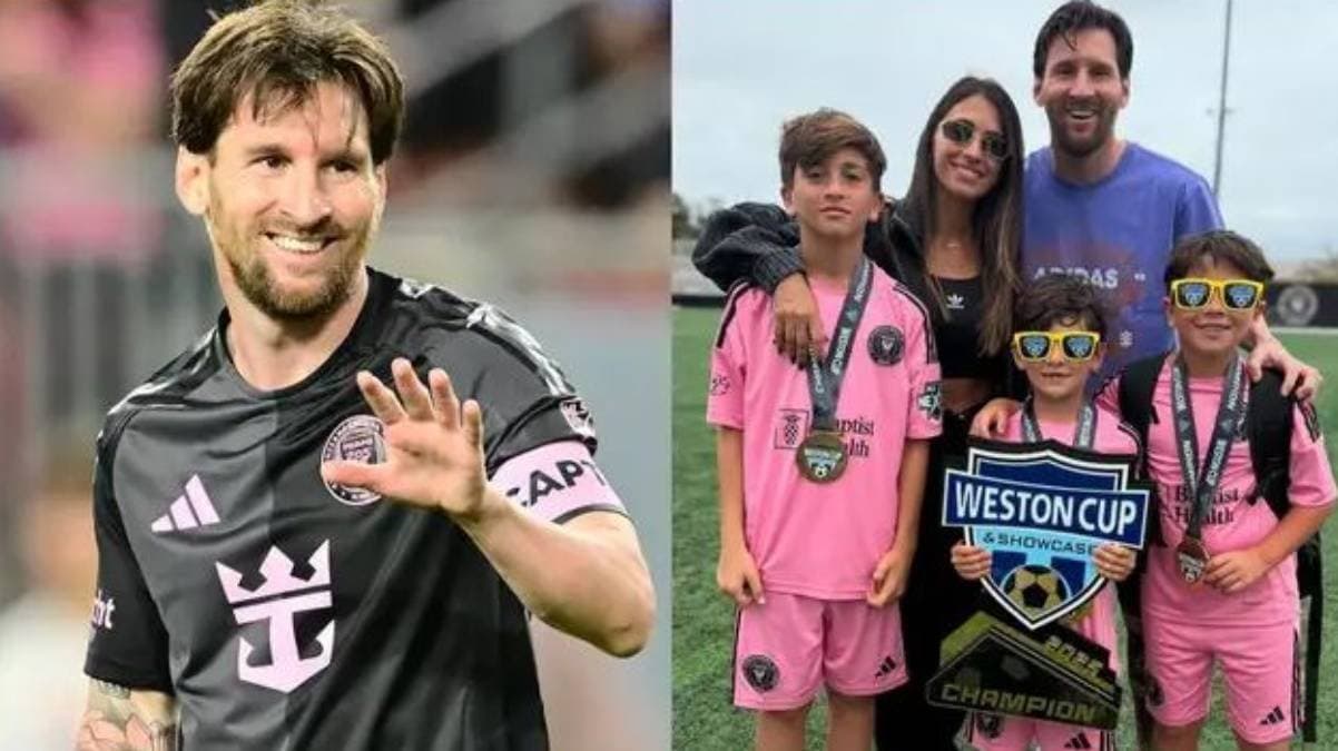 All three sons of Lionel Messi become Weston Cup champions spt  