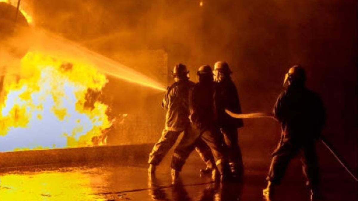 Fire Breaks Out At Godown In Delhis Wazirpur area