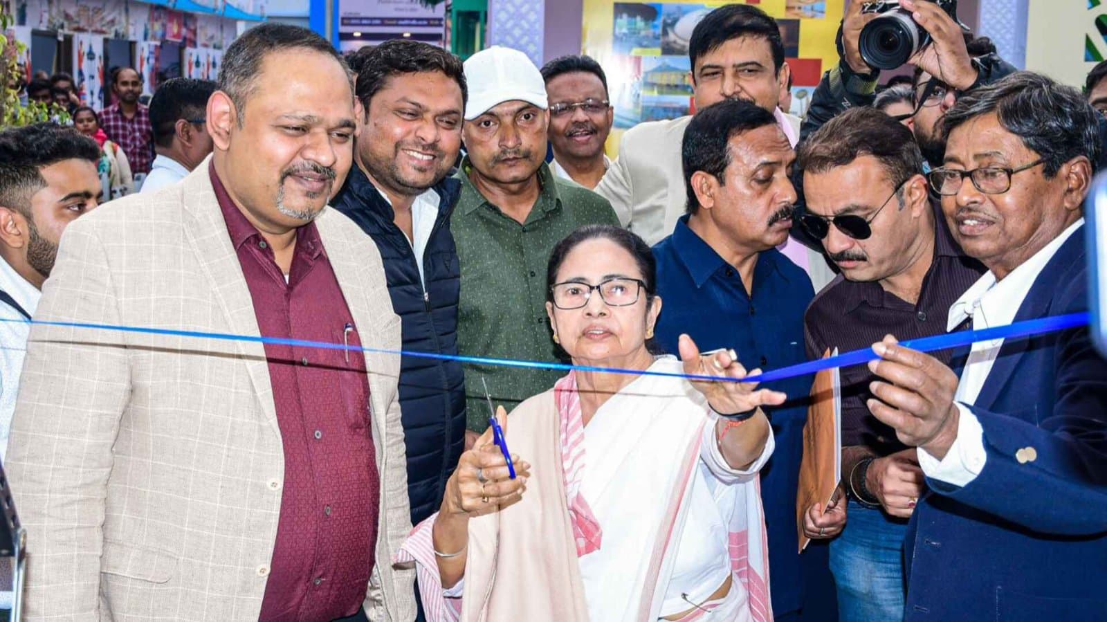 Chief minister Mamata Banerjee inaugurated indian football association (IFA) stall at bookfair spt 