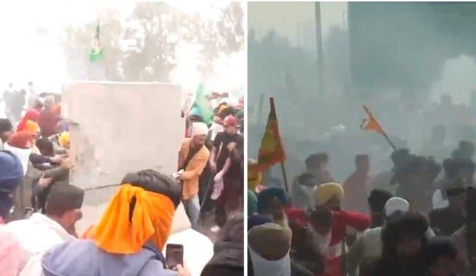 Farmers Protest: কৃষকদের 'দিল্লি চলো' অভিযানে পুলিশের কাঁদানে গ্যাস, রণক্ষেত্র হরিয়ানা-পাঞ্জাব সীমান্ত 