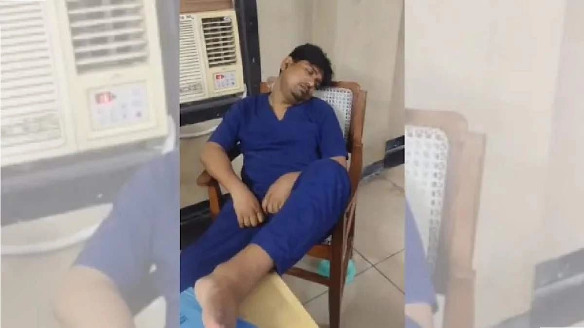 Doctor Fast Asleep In Front Of AC as Patient Bleeds To Death