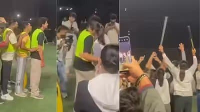 Smriti Mandhana and Palash Muchhal face off in cricket match-celebrations go viral