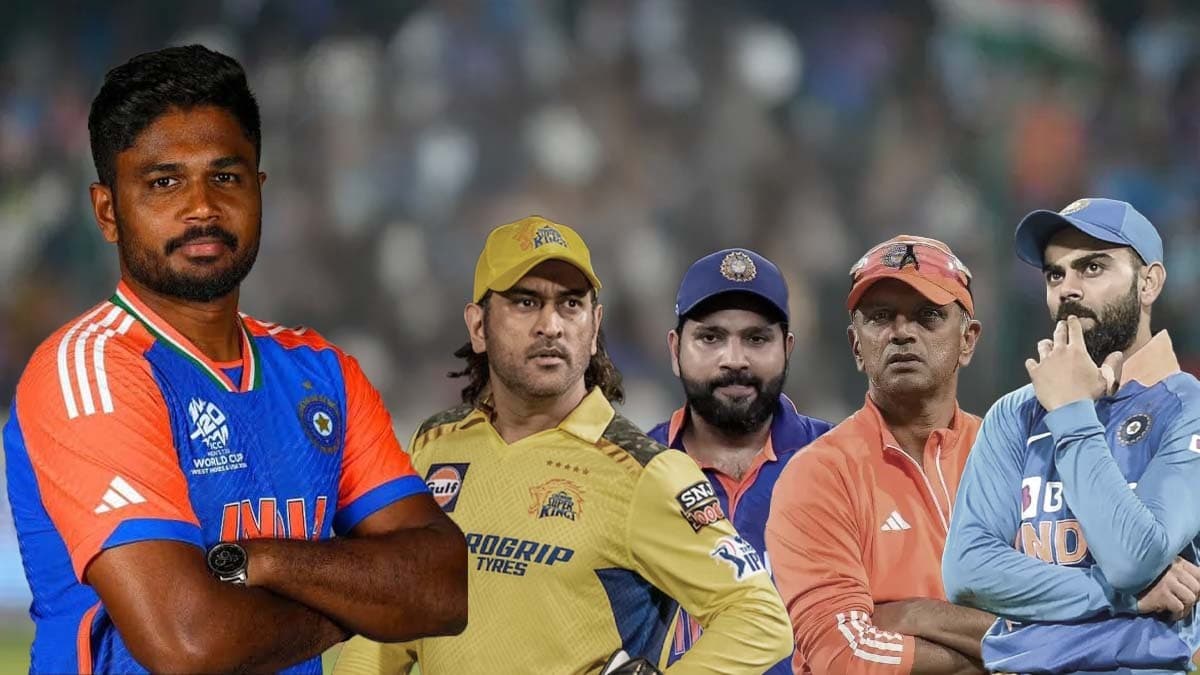 Sanju Samson's father unfiltered statement against MS Dhoni, Virat Kohli, Rohit Sharma, and Rahul Dravid spt