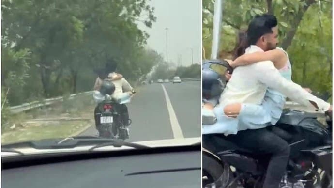 Biker Who Rode With Woman On Fuel Tank Fined 53 Thousands Rupee