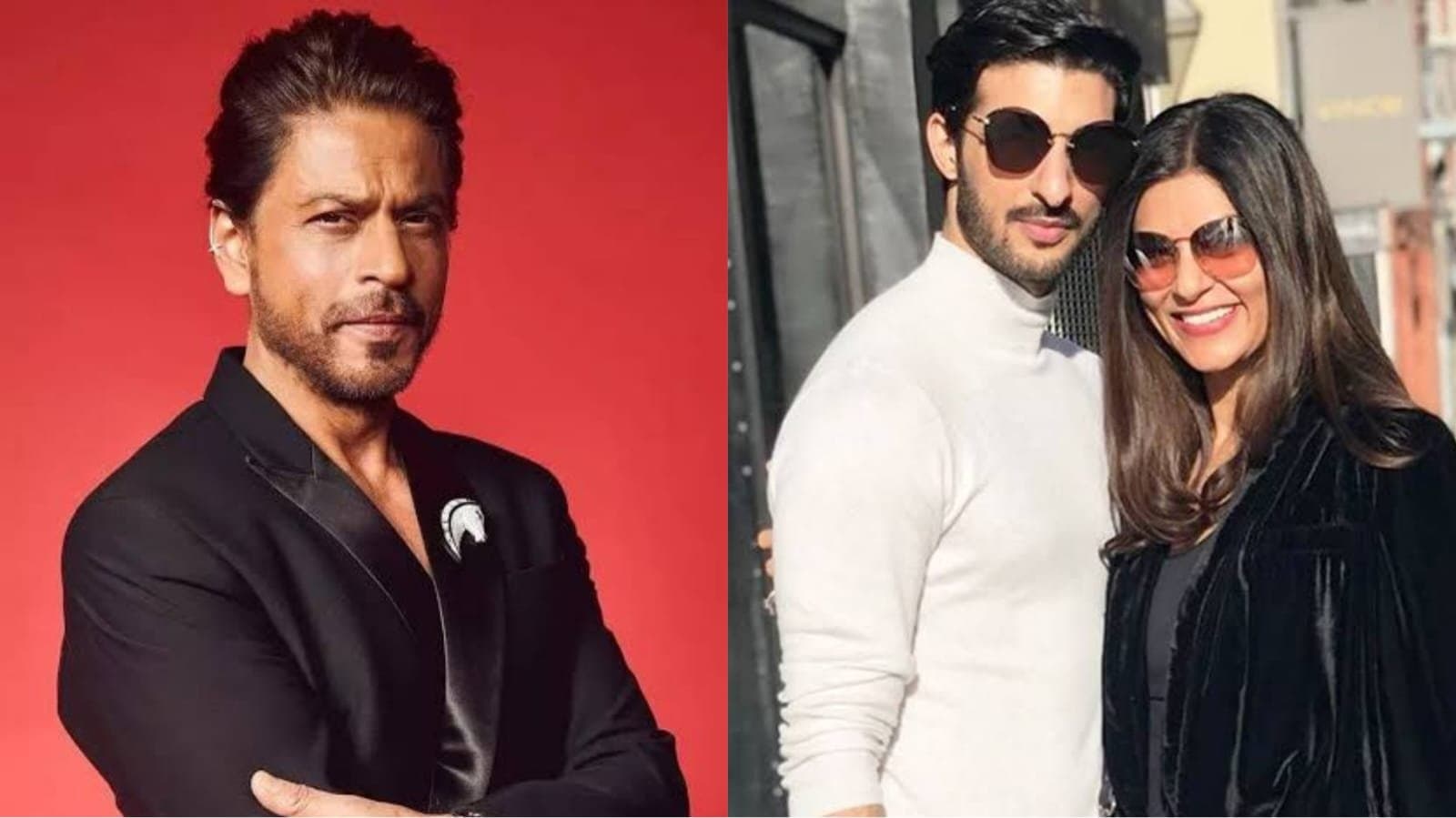 Shah Rukh Khan walking the Met Gala 2025 red carpet netizens spread rumour Sushmita Sen reunites with ex boyfriend Rohman Shawl 