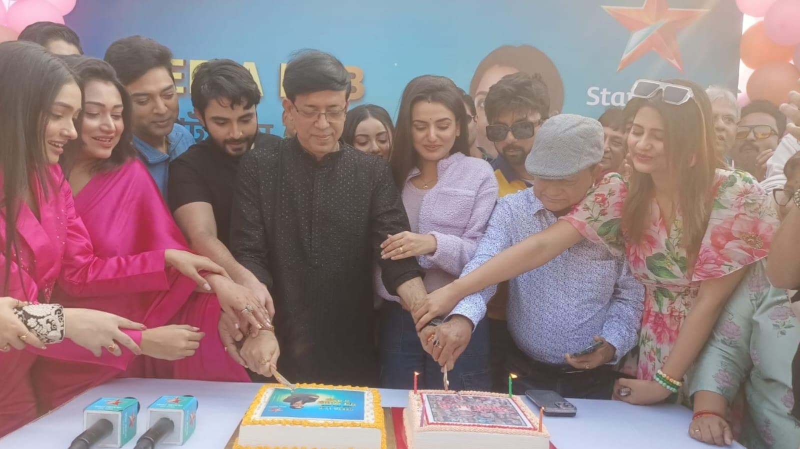 one year celebration of star jalsa serial geeta llb which starring hiya mukherjee and kunal shil ent