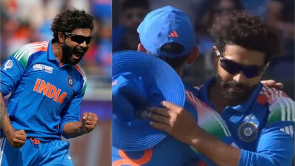 ICC Champions Trophy Final 2025: Ravindra Jadeja and Virat Kohli shared a long embrace on the field spt