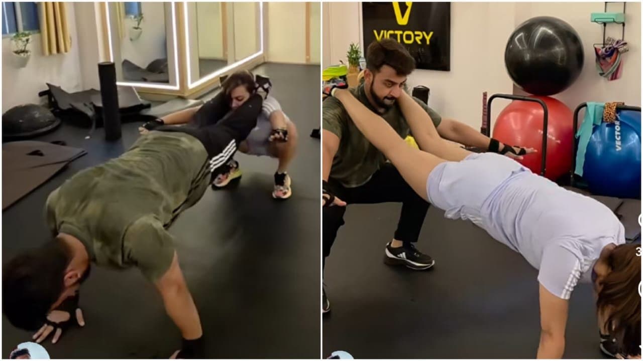 Tollywood actor Bonny Sengupta and Koushani Mukherjee s exercise video goes viral 