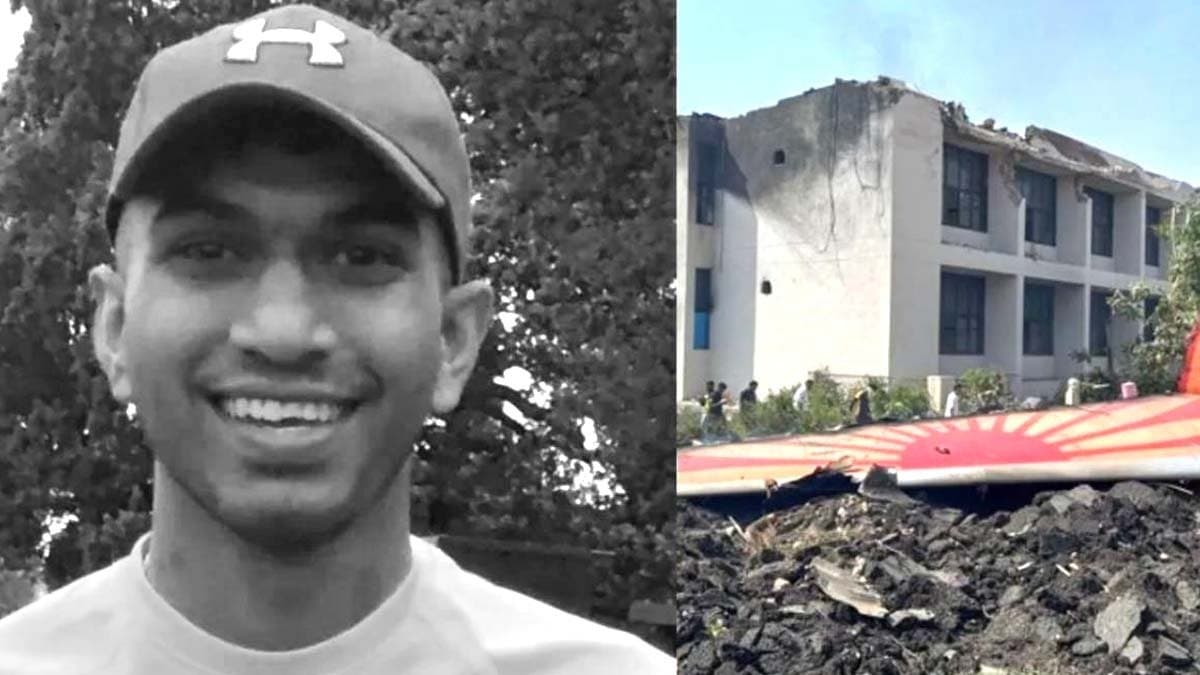 23 year old cricketer  Dirdh Patel tragically died in the Ahmedabad plane crash 