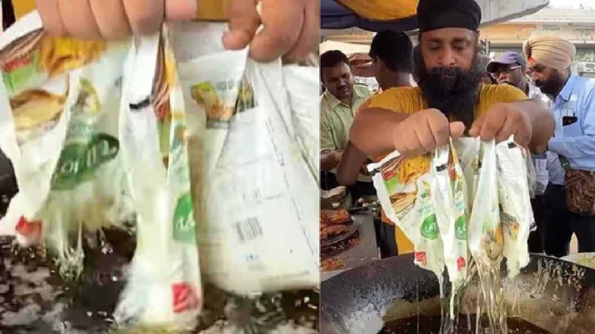 Internet horrified as Punjab vendor makes Microplastic Pakode