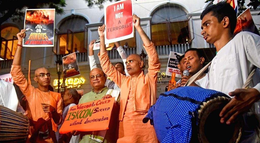 ISKCON advises monks in Bangladesh to avoid saffron robes tilak in public