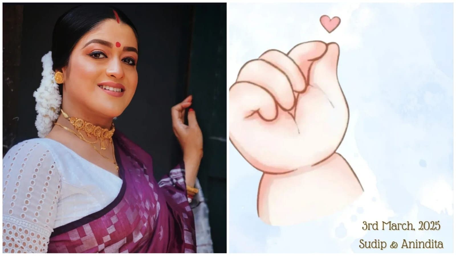 Actress Anindita Roychowdhury give birth a baby girl 