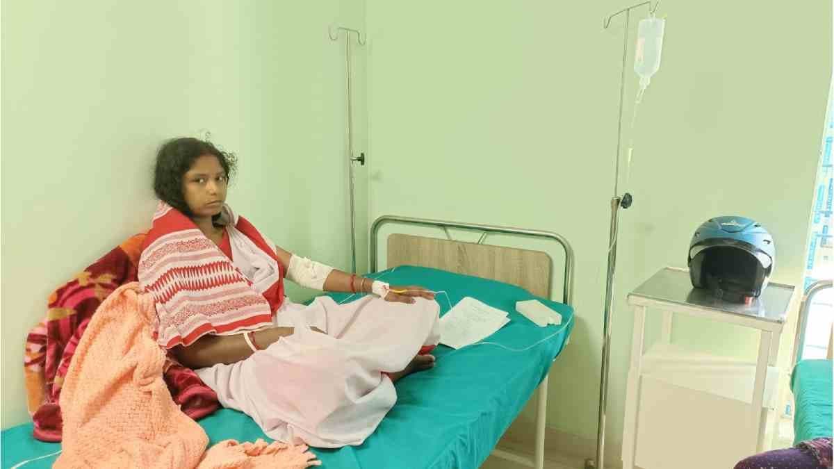 A wounded Higher Secondary examinee appeared in the examination from hospital 