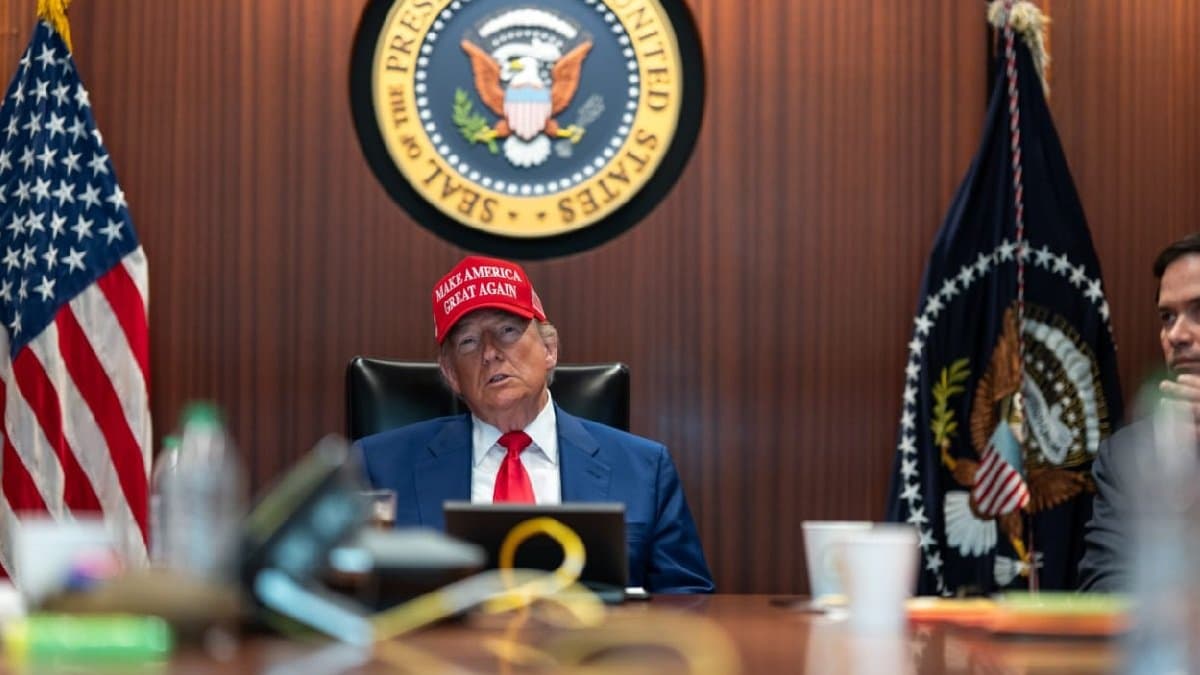 Iran Israel Conflict Trump In Situation Room During US Strikes On Iran here images 