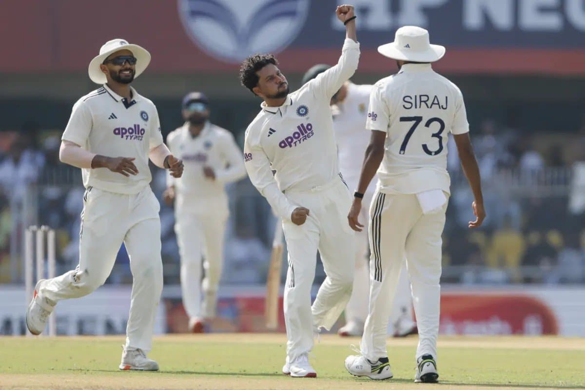 Kuldeep Yadav takes three wickets-bowlers help India bounce back in Guwahati
