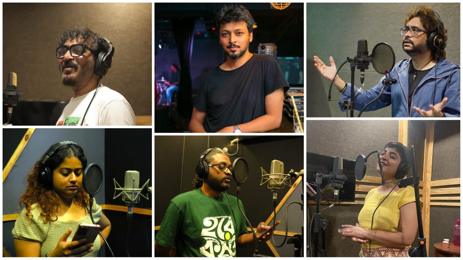 Song recording for upcoming bengali movie Maya Satya Bhram directed by Samik Roy Choudhury 