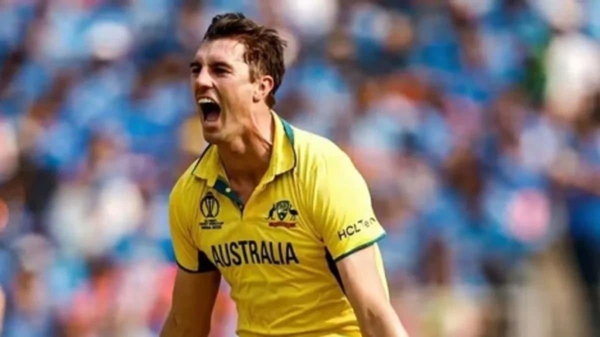 Pakistan debutant Kamran Ghulam looks to unsettle Pat Cummins but ended up giving his wicket spt 