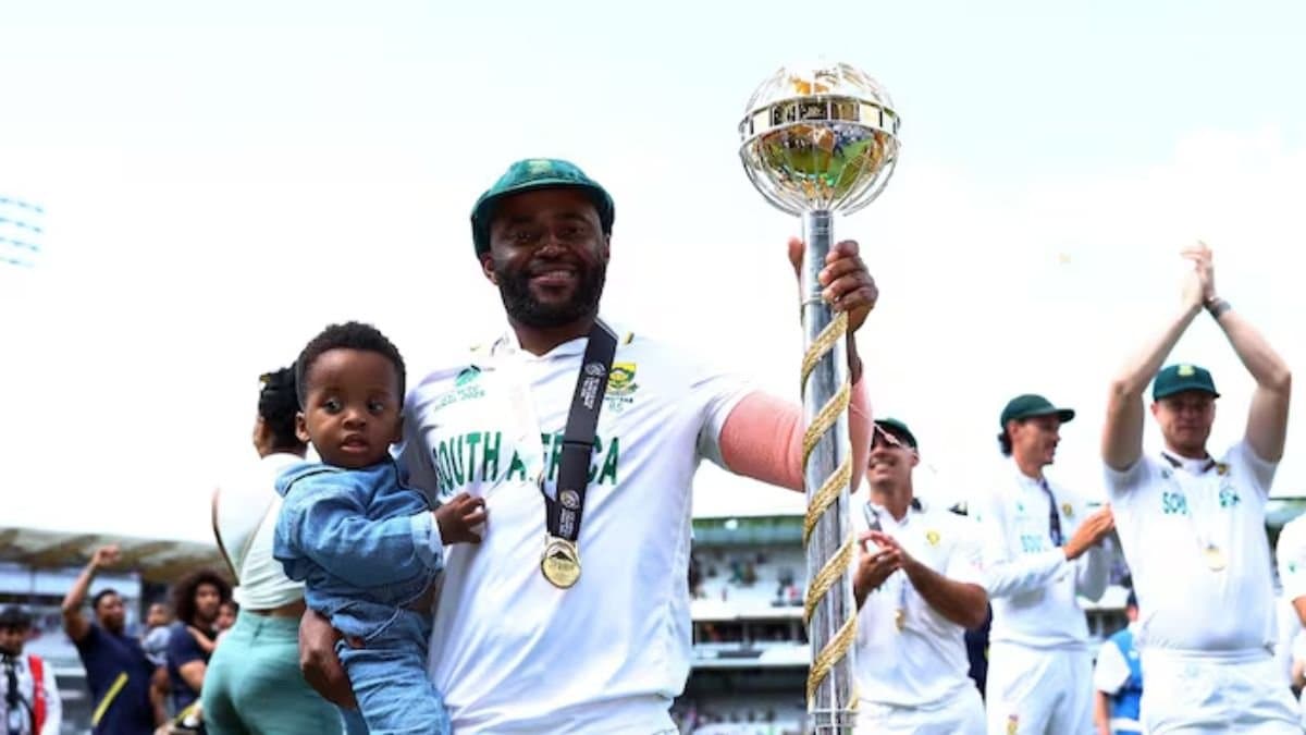 Temba Bavuma celebrates in an unique way with WTC mace but what is it all about 
