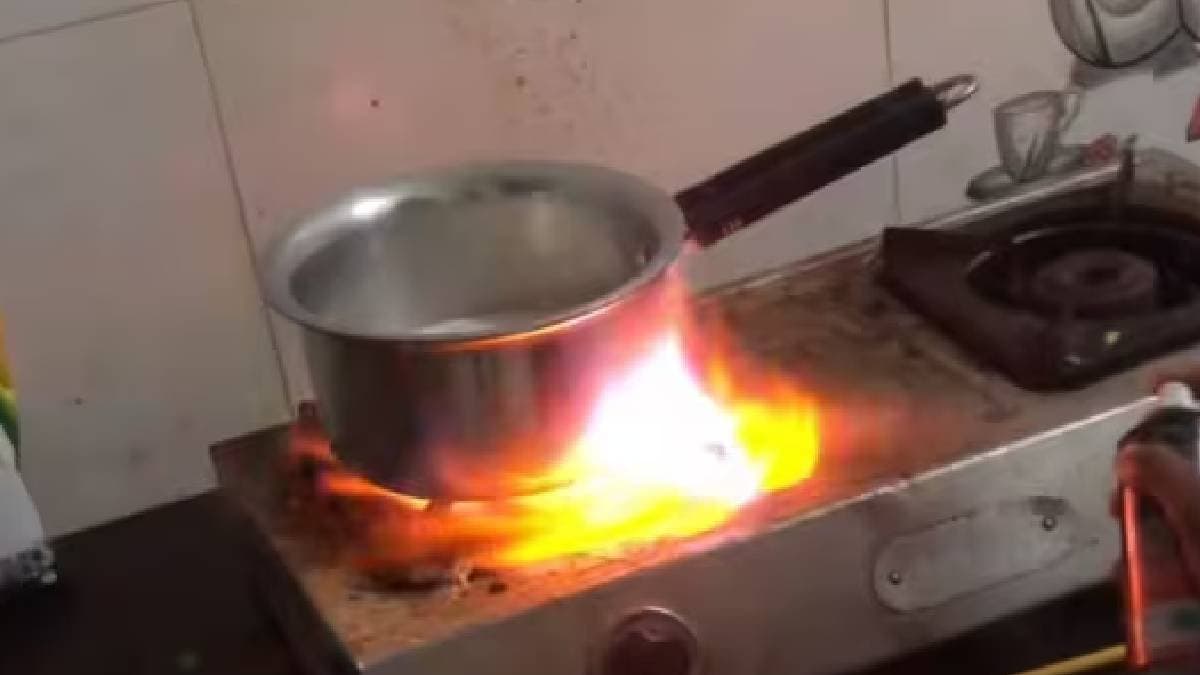 Tea made quickly with little gas viral video surprise all gnr