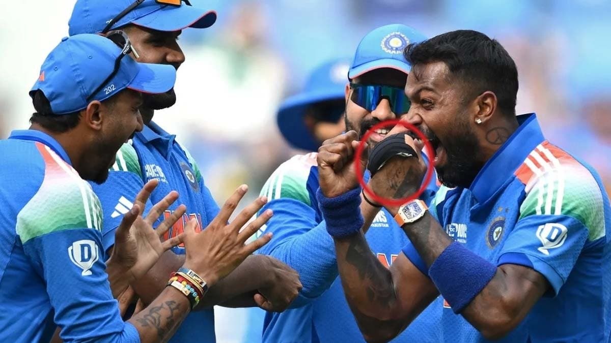 Indian Cricketer Hardik Pandya catches all attraction by wearing MCP gloves in Champions Trophy spt 