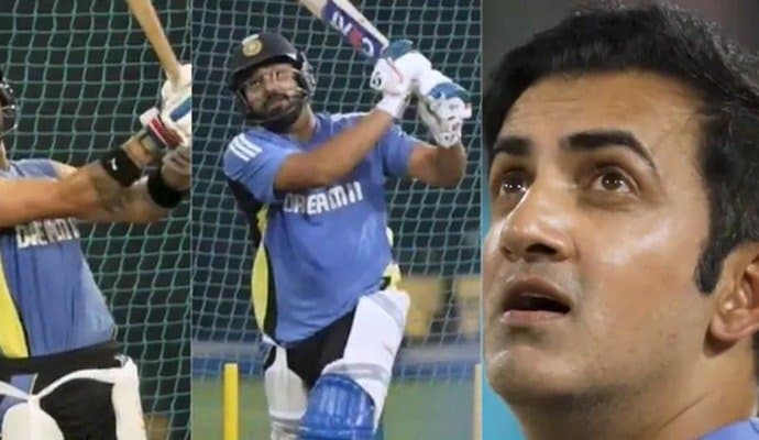 Gautam Gambhir Stunned As Rohit Sharma, Virat Kohli Take Bowlers To Cleaners In Nets spt 