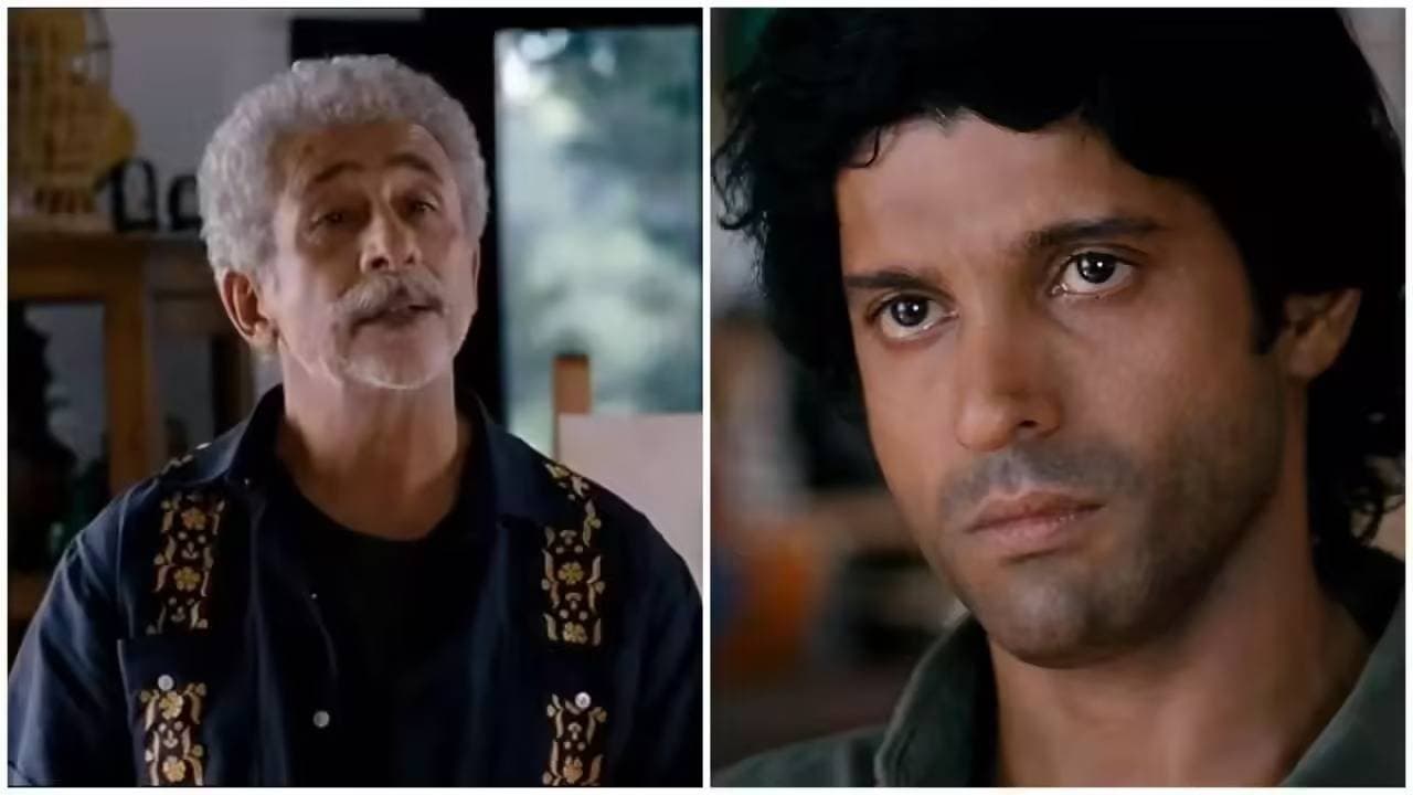 Farhan Akhtar says his scene with Naseeruddin Shah in ZNMD movie brought back Feelings for his father Javed Akhtar