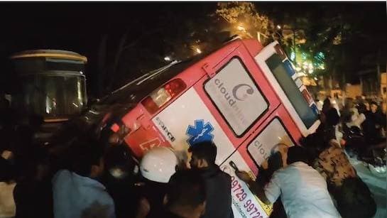 Speeding Ambulance Jumps Red Signal Then Kills Couple On Scooter In Bengaluru