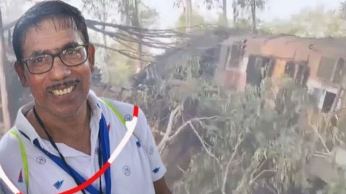 Jharkhand train accident train driver Murshidabad man died 