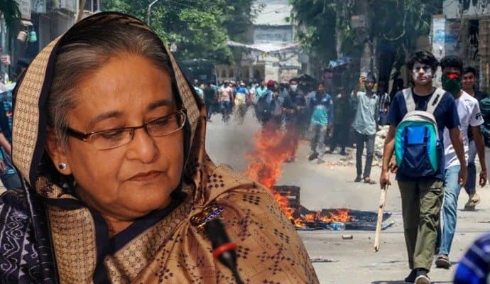 Bangladesh Protests update,  unrest in dhaka due to march by students gnr 