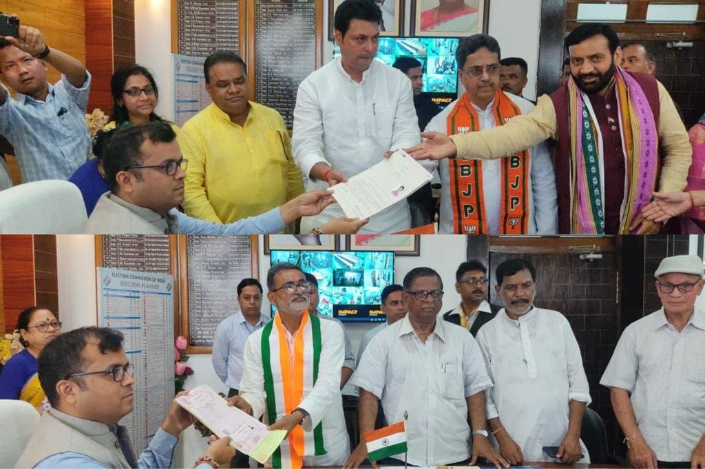 রামের নামে ভোট প্রার্থনা! যুযুধান দুই শিবিরের শক্তির মহড়া আগরতলায়