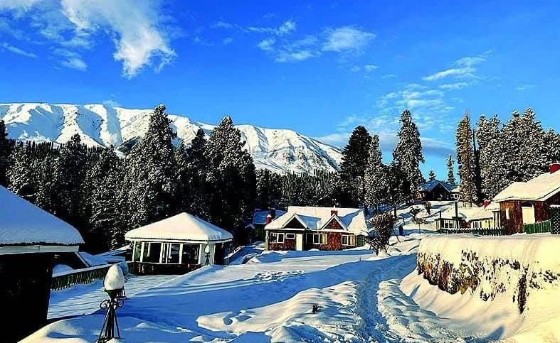 Kashmir Snowfall: Temperature Drops Fresh Snowfall Covers Kashmir 