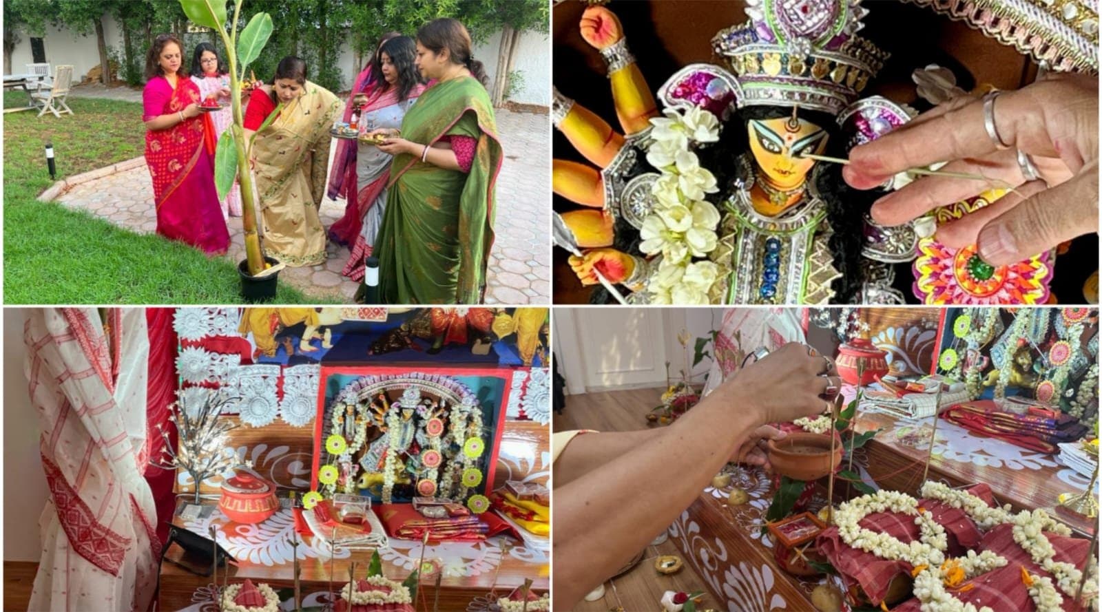 Durga Pujo 2023: কলা বৌ স্নান থেকে দেবীর প্রাণ প্রতিষ্ঠা: মরুদেশে শারদীয়ার উৎসব জমজমাট 
