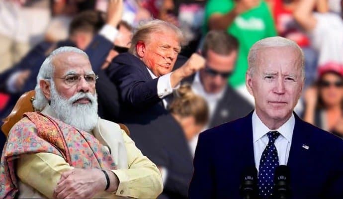 Joe biden Narendra Modi condemns attack on Donald Trump gnr 