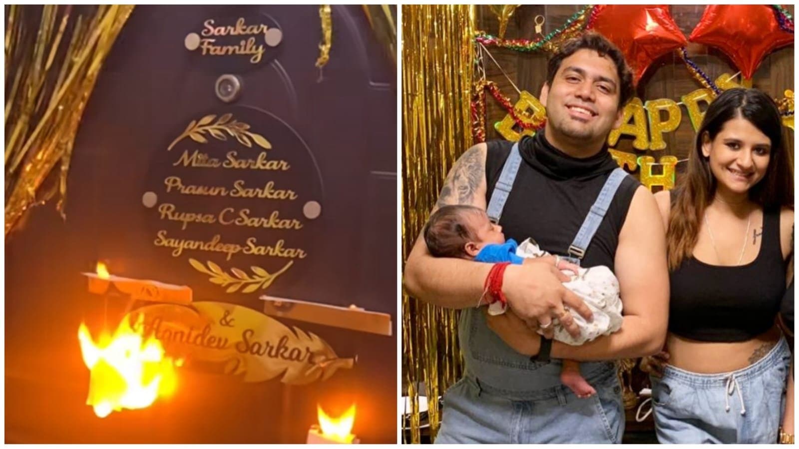 Rupsha Chatterjee and Shayandeep Sarkar reveled their baby name by unique way