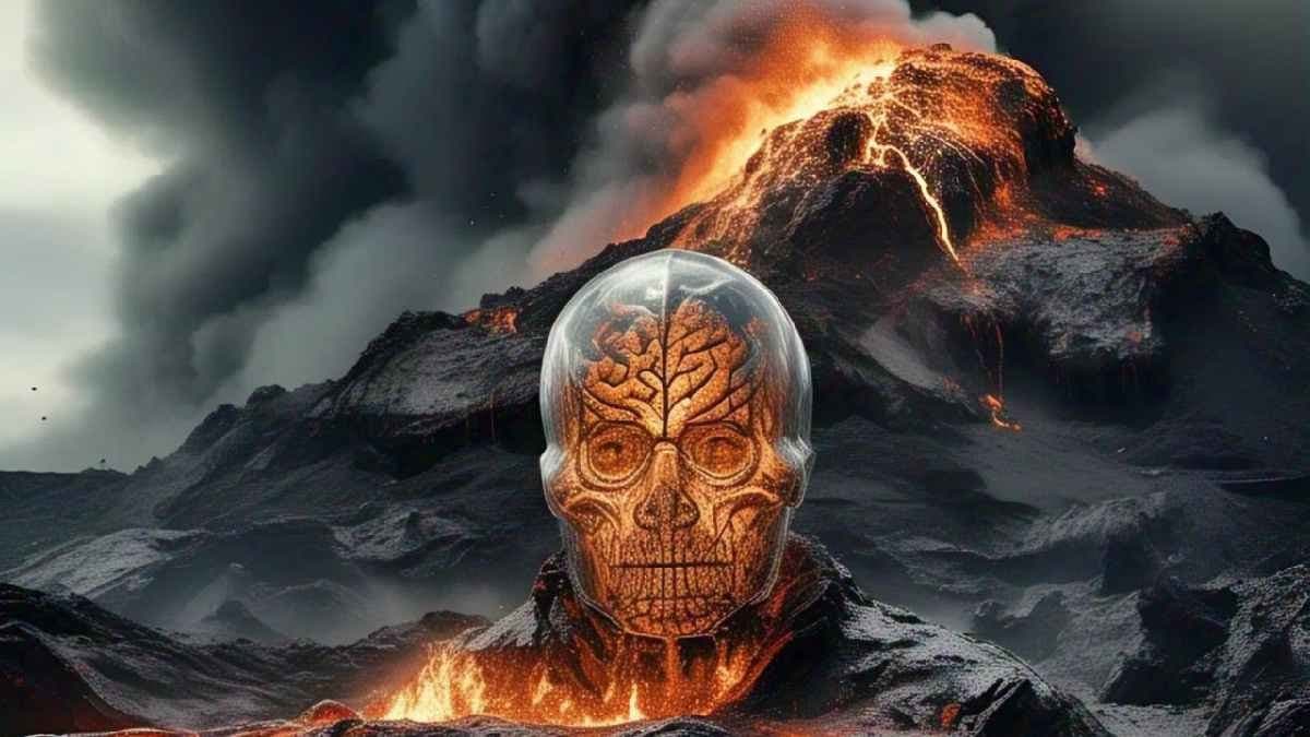 Man s brain turned into glass due to volcanic eruption