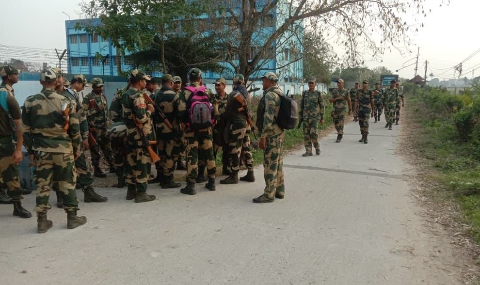 Central Force: ঘোষণা হয়নি ভোটের দিন, ‌‌হুগলিতে হাজির কেন্দ্রীয় বাহিনী 