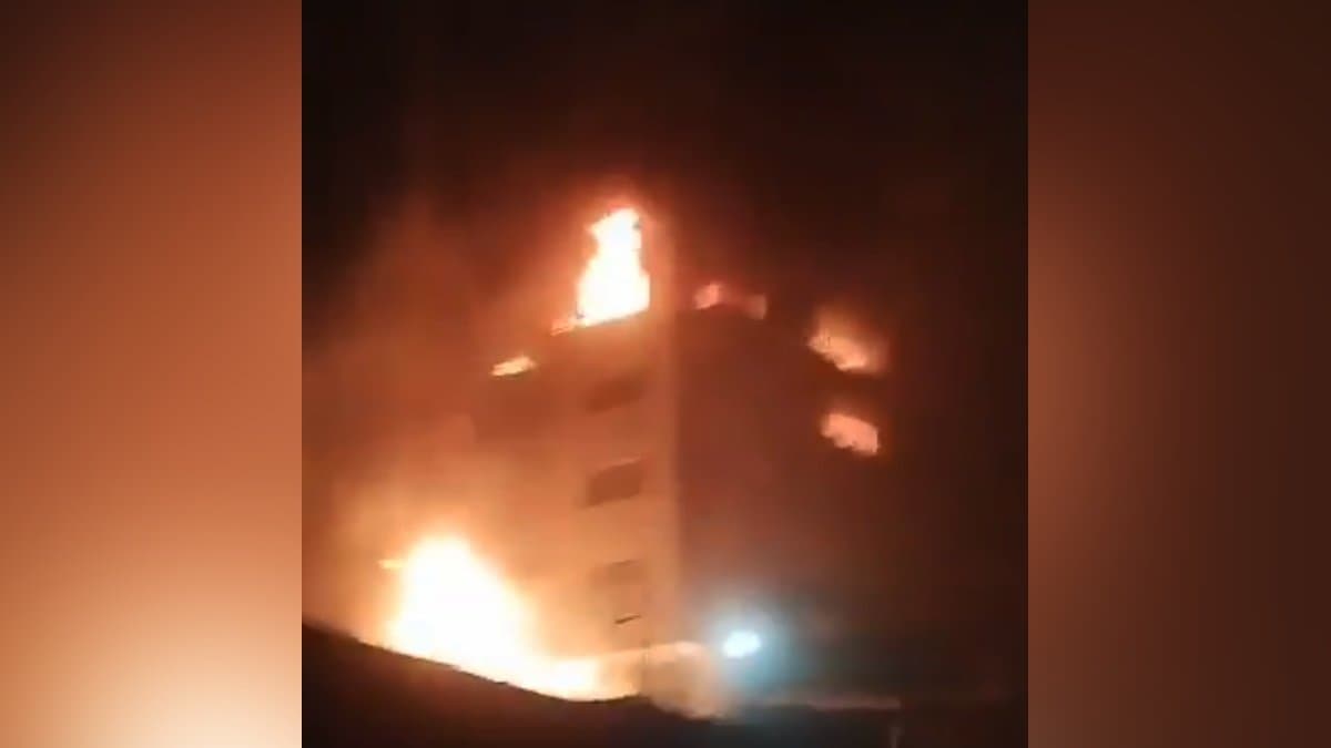 Israel Strikes Iran Building In Flames Terrifying Video Shows situation says sources
