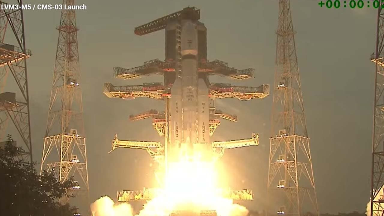 ISRO launched its heaviest communication satellite CMS-03 