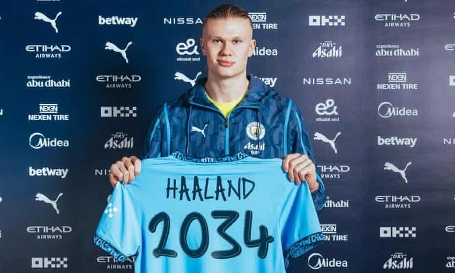 Erling Haaland signs record new manchester city contract till 2034 spt 
