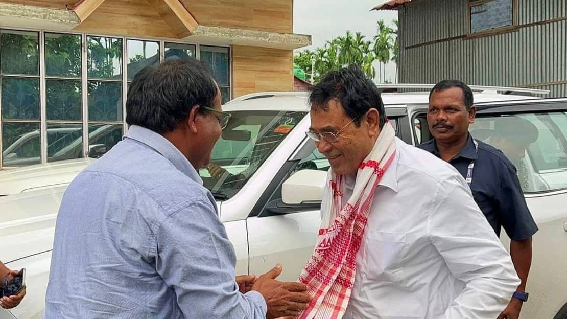 Former Central Minister john Barla meeting with bjp mp ananta maharaj gnr 