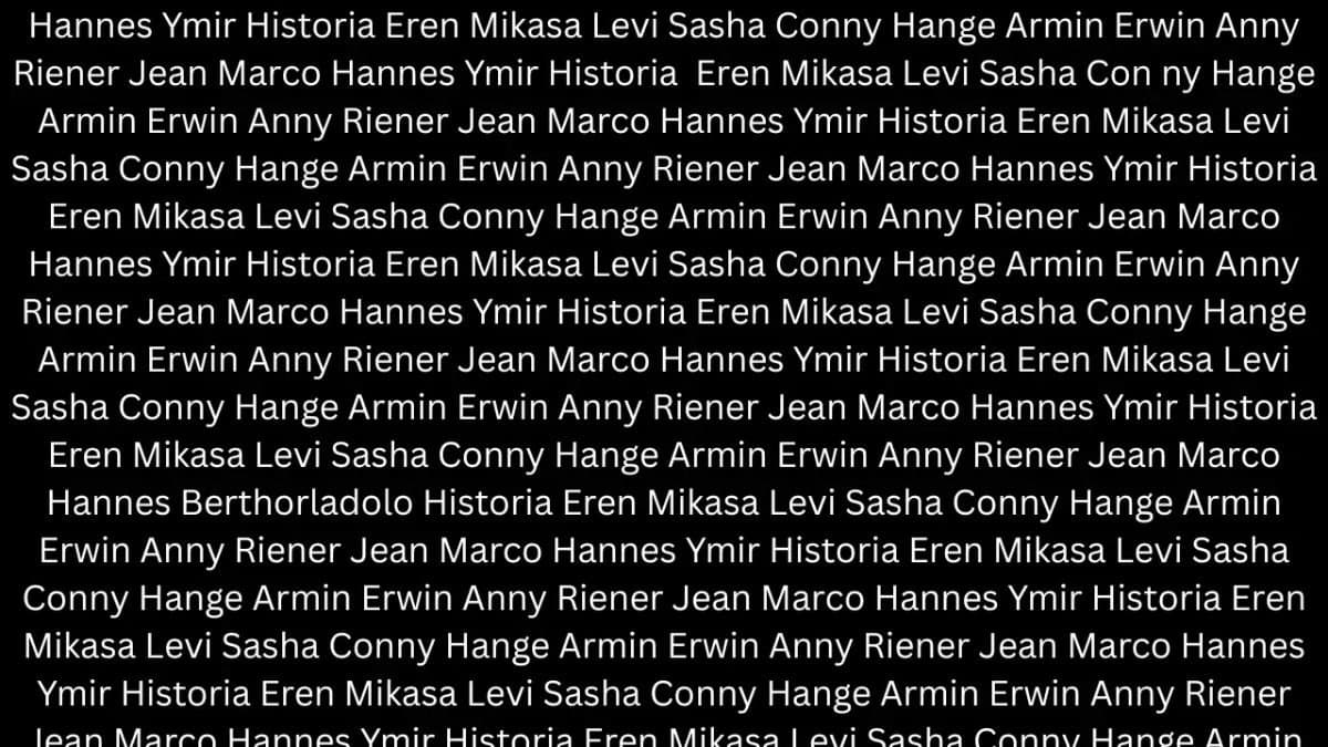 Optical Illusion: find the odd name out