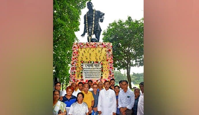 Goshtho Pal's 128th birth anniversary celebrated at maidan by former footballers and officials spt 