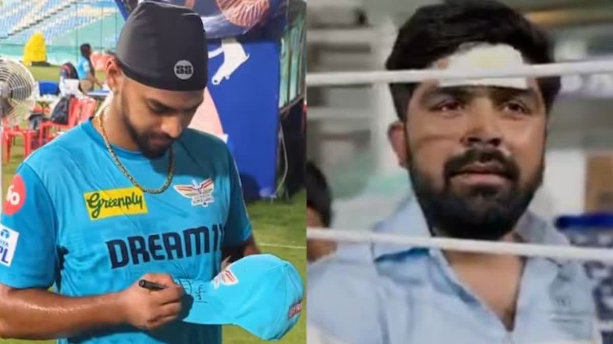 IPL 2025: Lucknow Super Giants batter Nicholas Pooran met a fan hit by his monstrous six during the game against Gujarat Titans spt 