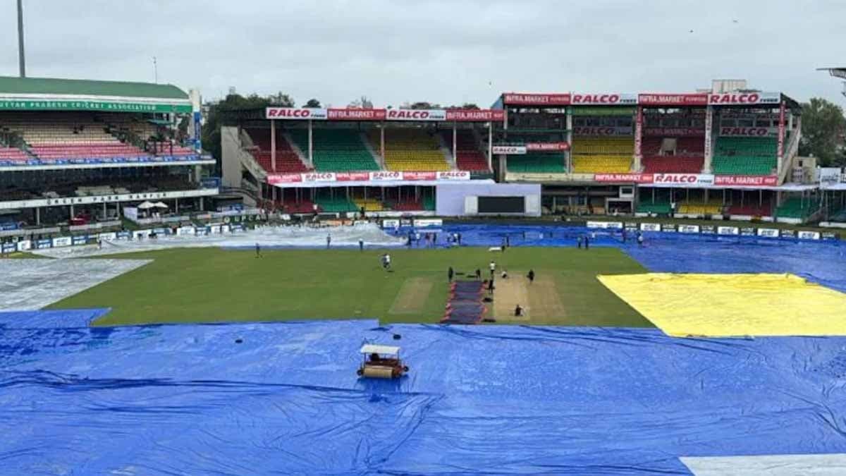 huge rain, toss delayed in kanpur spt